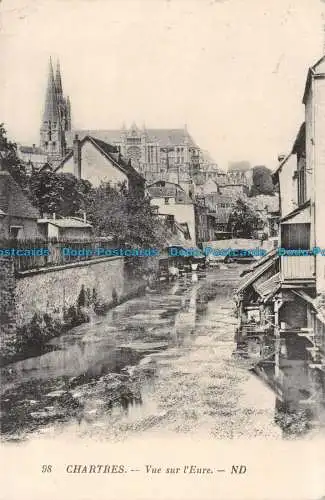 R139516 Chartres. Blick auf die Eure. ND. Levy und Neurdein vereint