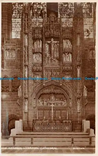 R139004 Die Reredos. Kathedrale von Liverpool. Valentinstag. RP