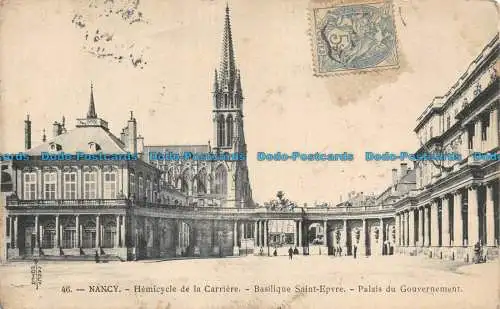 R138579 Nancy. Plenarsaal der Karriere. Basilika Saint Epvre. Palast des Gouverneurs