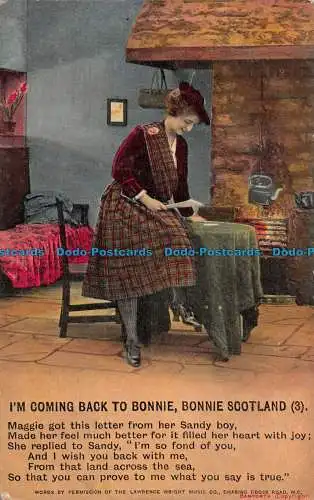 R139637 Ich komme zurück zu Bonnie. Bonnie Scotland. 3. Bamforth. Seriennr. 4758