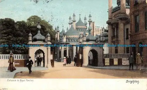 R140041 Eingang zum königlichen Pavillon. Brighton. Hartmann. 1904