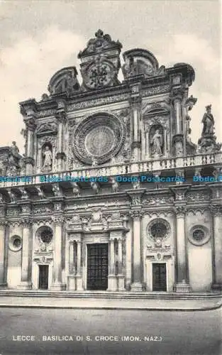 R140126 Lecce. Basilika St. Kreuz. Mon. Naz. Gaetano De Filippi. Lecce. Caesar