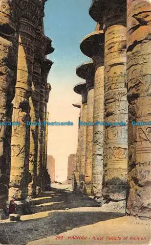 R139852 Karnak. Großer Tempel des Ammon. 1916