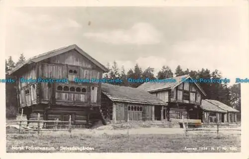 R140229 Norsk Folkemuseum. Setesdalsgarden. Enerett 1934. F.Nr. 106. Bill Ho