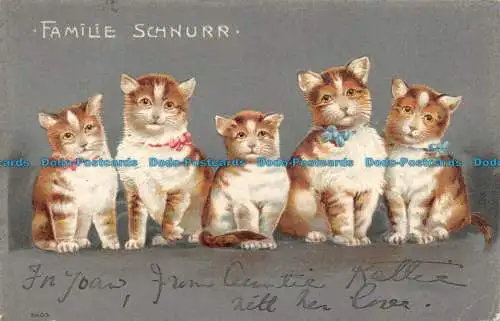 R139302 Familie Schnurr. Postkarte