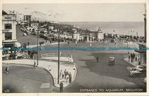 R140792 Eingang zum Aquarium. Brighton. 1950