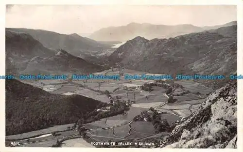 R140813 Rosthwaite Valley und Skiddaw. Abraham