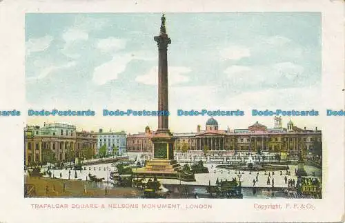 R140308 Trafalgar Square und Nelsons Monument. London. F.F. und Co