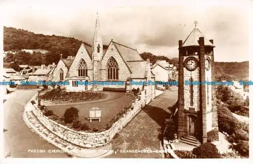 R140873 Pfarrkirche und Uhrturm. Scheune über Sands. Valentinstag. RP