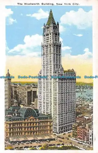 R140883 Das Woolworth-Gebäude. New York City. Manhattan Postkarte