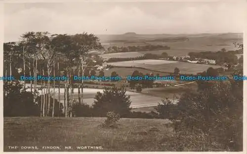 R140945 The Downs. Findon. Nr. Worthing. RP. 1932