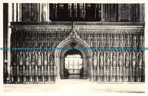 R140971 Chorschirm. Mit Königen. York Minster. W.J. Grün