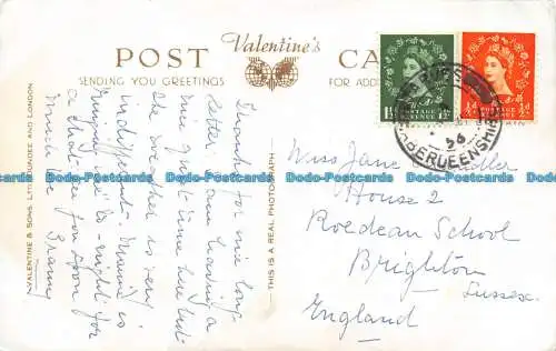 R141846 Balmoral Castle vom Fluss. Valentinstag. RP. 1956