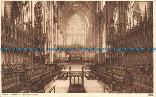 R140994 York Minster. Chor East. Photochrom. 1928