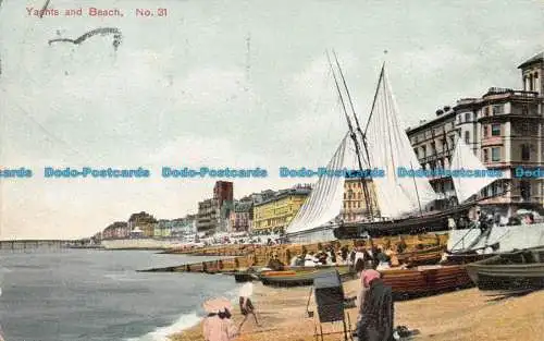 R141024 Yachten und Strand. Nein. 31. Die London View. 1908