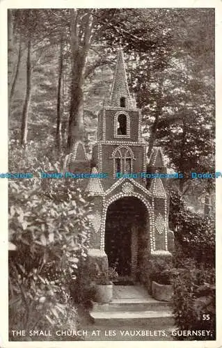 R140502 Die kleine Kirche in Les Vauxbelets. Guernsey. 1955