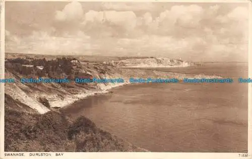 R141945 Schwanage. Durlston Bay. Photochrom. 1945