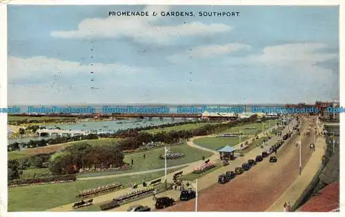 R141950 Promenade und Gärten. Southport. Dennis. 1959