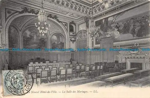 R142725 Das neue Rathaus. Der Hochzeitssaal. LL. 1905