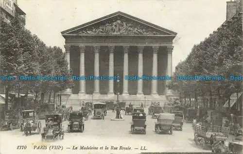 R639880 Paris. La Madeleine und die Rue Royale. LL. 4770. 1913