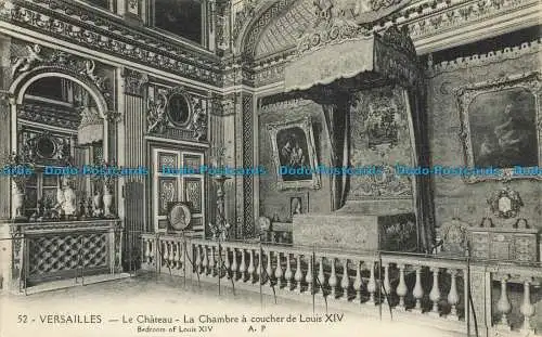 R639883 Versailles. Schlafzimmer von Louis. A. Papeghin