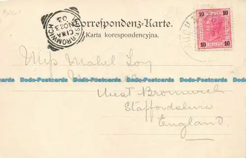 R640707 Gruss aus Wilhelmshutte. Obszar. 1903