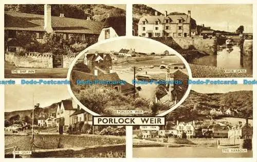 R639917 Porlockwehr. Das Ship Inn. Blackmore Minehead Serie. Multi View