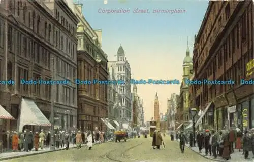 R640738 Birmingham. Corporation Street. Postkarte