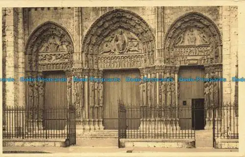 R639940 Chartres. Eure und Loire. Das Große Tor der Kathedrale. Yvon