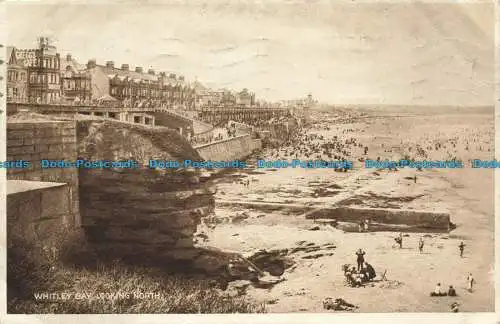 R640968 Whitley Bay. Blick nach Norden. Postkarte. 1928