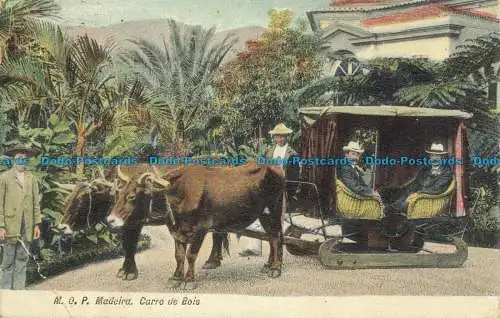 R640975 Madeira. Holzwagen. Postkarte