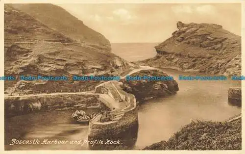 R640808 Boscastle Hafen und Profilfelsen. F. Frith. Nein. 33604