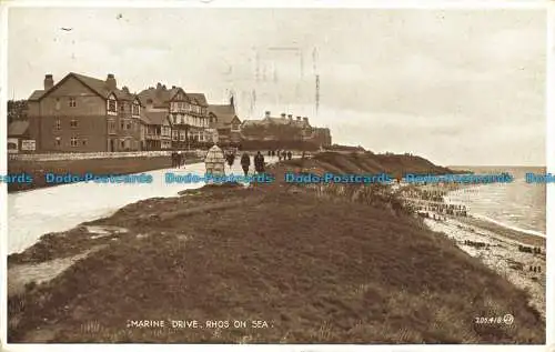 R640982 Rhos auf See. Marine Drive. Valentinstag. Foto braun. 1933