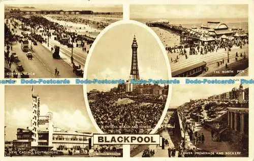 R641001 Blackpool. Der Nordpier. Tuck. Multi View