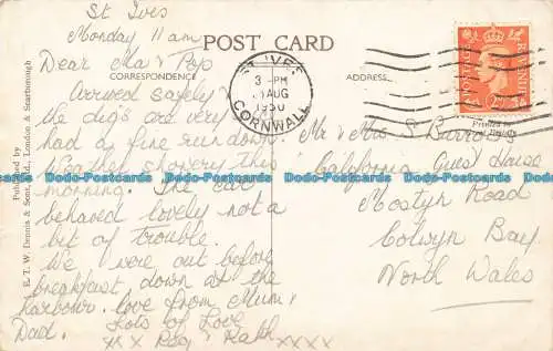 R640843 St. Ives. E.T.W. Dennis. Postkarte