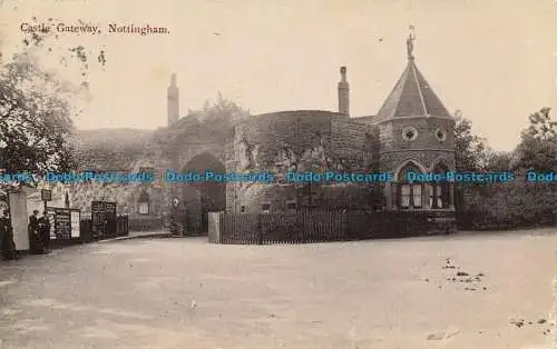 R641028 Nottingham. Schlosstor. 1904