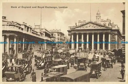 R641029 London. Bank of England und Royal Exchange