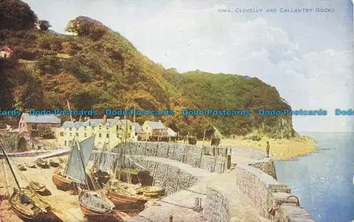 R640869 Clovelly- und Galantriefelsen. Photochrom