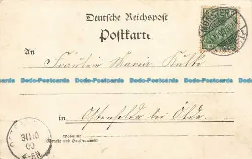 R641039 Gruss aus Münster. Westf. Regierung. H.M. 1900