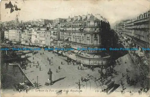 R641059 Marseille. Der Kai du Port et de la Republique. E. Le Deley