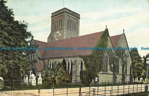 R640896 Rusthall. St. Paul Kirche. J.W.A. 1907