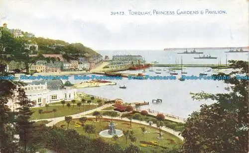 R641150 Torquay. Prinzessinnengärten und Pavillon. Das Photochrom. Celesque Serie