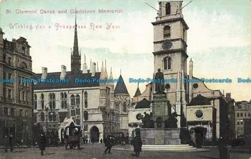 R641303 St. Clement Danes and Giadstone Memorial