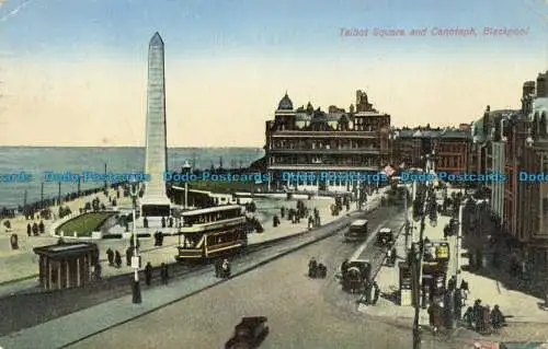 R641398 Blackpool. Talbot Square und Cenotaph. 1935