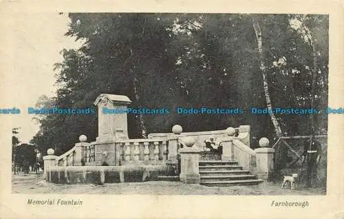 R641411 Farnborough. Gedenkbrunnen. Senior Serie. 1905