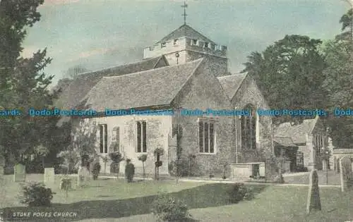 R641517 Stoke Poges Kirche. Postkarte. 1953