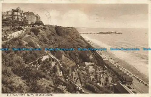 R641529 Bournemouth. Zickzack. West Cliff. 1936