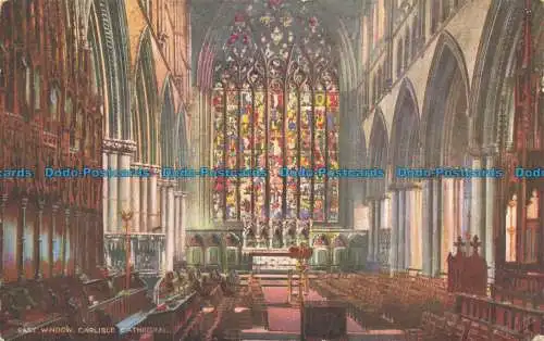 R641550 Carlisle Cathedral. Ostfenster. Tuck. Öle. Postkarte 7290