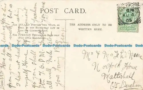 R641641 Gorleston. Der Hafen. Postkarte. 1905