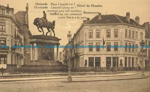 R641655 Ostende. Leopoldplatz I und Hotel de Flandre. A. Dohmen